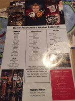 Bucky Moonshine's menu