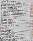 Panda Inn menu