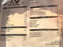 Corporation Food Hall menu