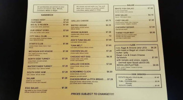 Chicago Bagel And Deli menu