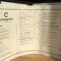Common Pub menu