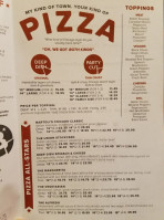 Bartoli's Pizzeria menu