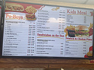 Mr Po-boy menu