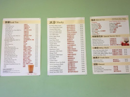 I-tea Cafe menu