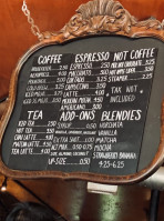 Epoch Coffee menu