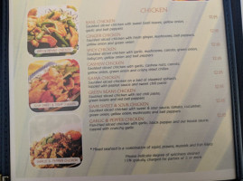 Dusita Thai menu
