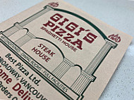 Gigi's Pizza & Spaghetti House menu