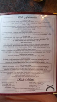 Wetmore Street Pub menu