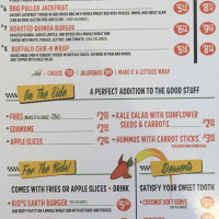 Earth Burger Nacogdoches Rd menu