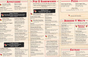 Pub II menu