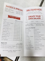 Jr’s Bagels menu