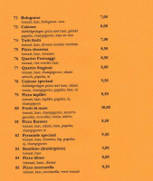 Pizzeria Pyramide Hengevelde menu