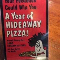 Hideaway Pizza inside
