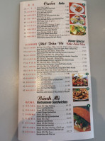 Phở Trần Vũ menu