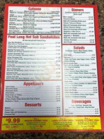 Napoli's Pizza menu