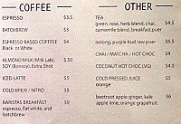 Koffie Winkel menu