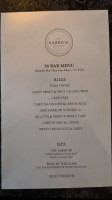 The Harrow New York menu