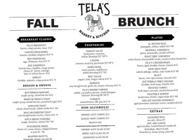 Tela's Market Kitchen menu