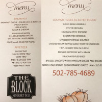 The Block Gourmet Deli menu