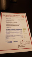 Pinox menu