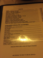 Tommaso's menu