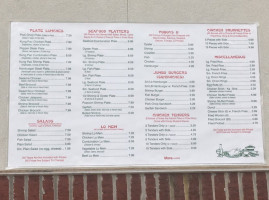 Charlies Seafood Restaurant menu