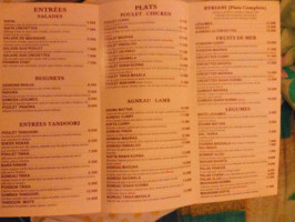 Maharani menu