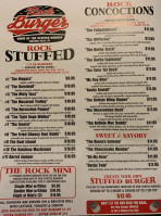 Rock Burger menu