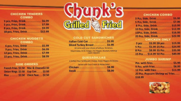 Chunks Grilled Fried menu