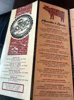 Backporch Drafthouse West menu