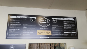 Grab And Go Subs menu