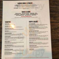 Wingers Alehouse menu