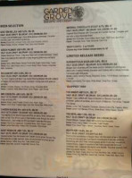 Garden Grove Brewing And Urban Winery menu