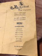 Mekvilai Thai Cuisine menu