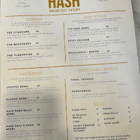 Hash Breakfast Eatery Forno Italian menu
