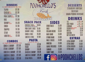 Poohchello's menu