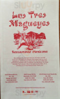 Los Tres Magueyes menu