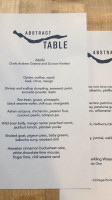 Abstract Table menu