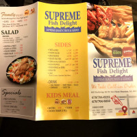 Supreme Fish Delight menu