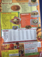 Tacos La Bala menu