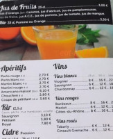 Bar Le Steir menu