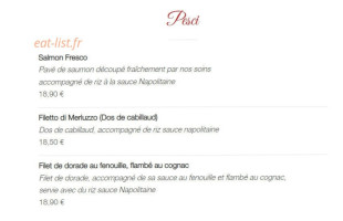 La Piazzetta Velizy menu