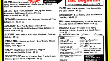 The Dogfather menu