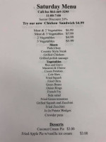 Cannon's Drive-in Catering menu