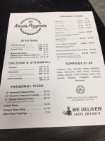 Nina’s Pizzeria menu
