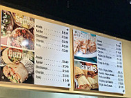 Tamale/taco Shop menu