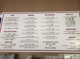 Bubba's Bagels menu