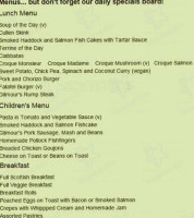 Water Of Leith Cafe Bistro menu
