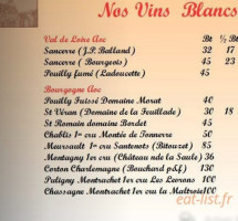 Auberge du Tourlourou menu
