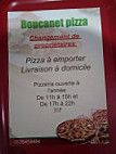 Boucanet Pizza menu